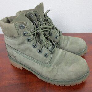 Timberland Suede Boots Boy's Size 5.5 Green